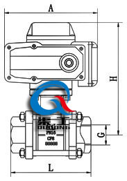 Q911內(nèi)螺紋電動(dòng)球閥 (三片式)
